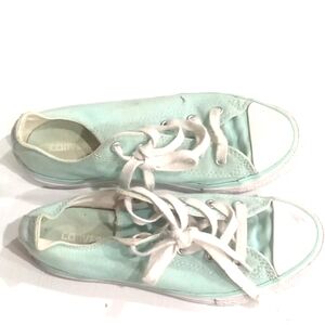 Converse Aqua and White Classic Sneakers
